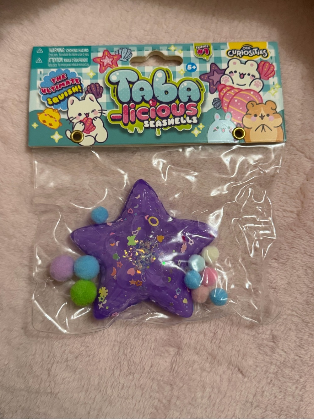 Tabalicious Seashells Purple Star Taba Squishy